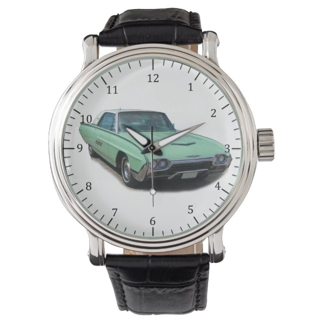 Montre de voiture classique T oiseau vert 1963 (devant)