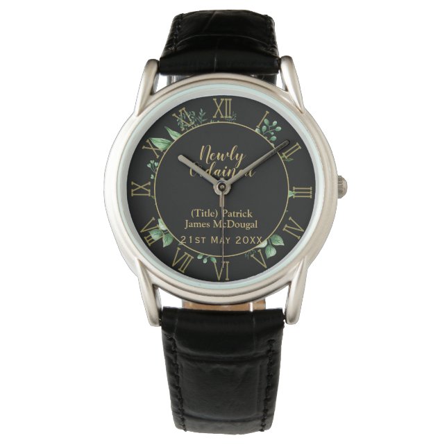 Montre DEACON Récemment Ordonné Verse Cadeau Commémoratif (devant)