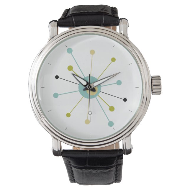 Montre Début de l'ère atomique Mid Century Retro (devant)