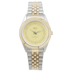 Montre Décor doux aux accents jaunes pastel pour personna