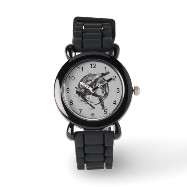 Montre Décor Style urbain Monochrome Motion Art (Recto)