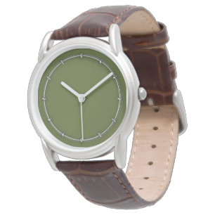 Montre Décor vert Olive Customiser facilement