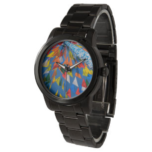 Montre Décoration de drapeau triangulaire