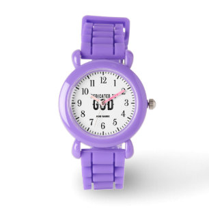 MONTRE DÉDIÉ À DIEU PERSONNALISABLE COOL TEXTE NOIR