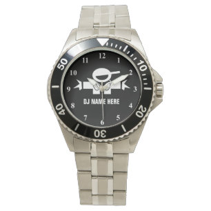 Montre Deejay personnalisée Jockey sur disque de