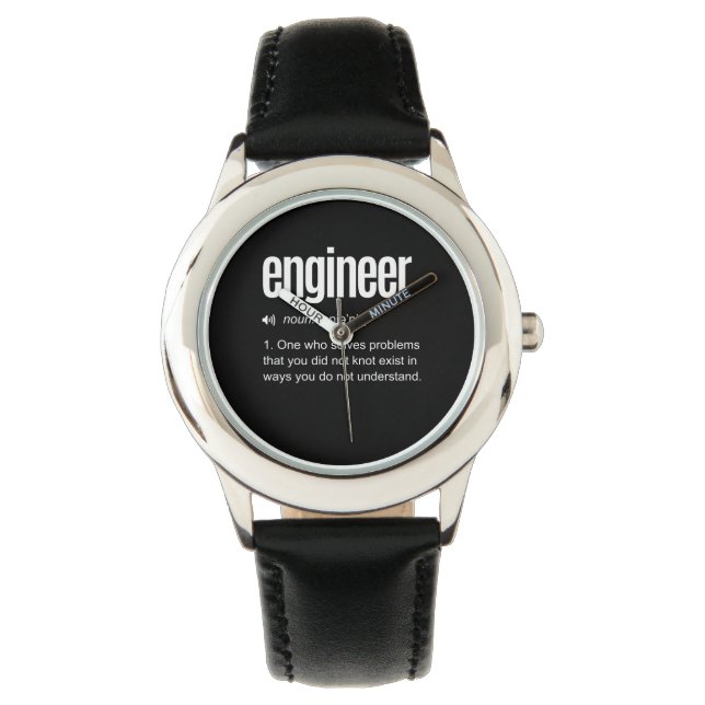 Montre Définition drôle de l'ingénieur (devant)