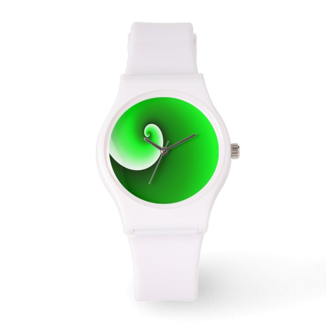 Montre Dégradé blanc vert (Recto)