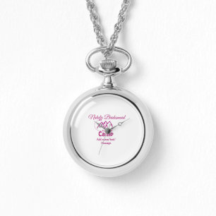 Montre Demoiselle d'honneur de camp rose ajouter nom date
