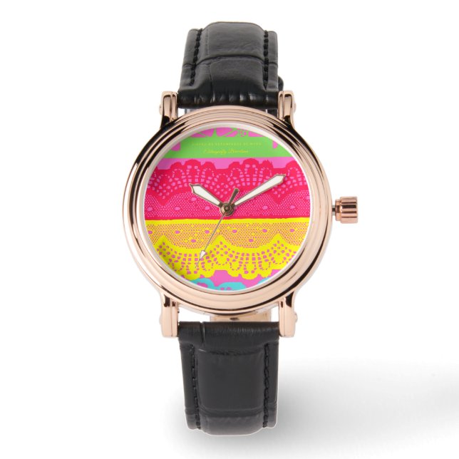 Montre Dentelle florale espagnole 9 (Recto)