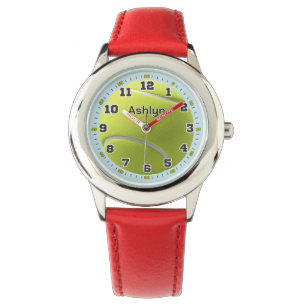 Montre d'enthousiaste de tennis pour enfants perso