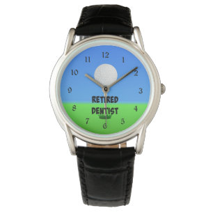 Montre Dentiste à la retraite, balle de golf à Tee