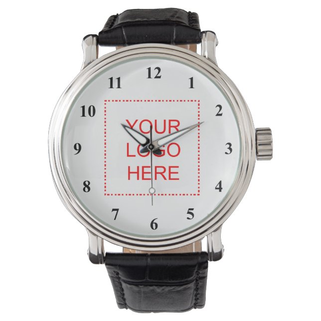 Montre d'entreprise avec photo ou logo (devant)