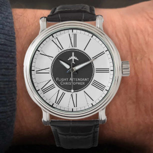Montre d'équipage de cabine d'hôtesse de l'air