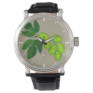 Montre des fleurs de houblon