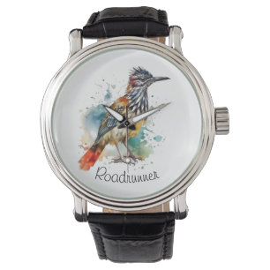 Montre Desert Spirit, Roadrunner en Aquarelle, coutume