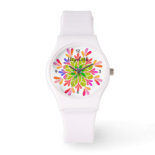 Montre Design coloré bohème Personnaliser