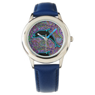 Montre Design d'art dauphin