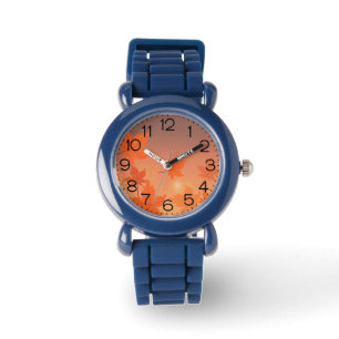 Montre Design d'automne avec feuilles d'érable et effet b