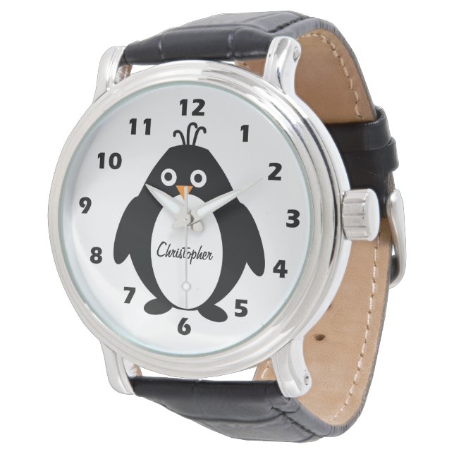 Montre Design de pingouin (Incliné)
