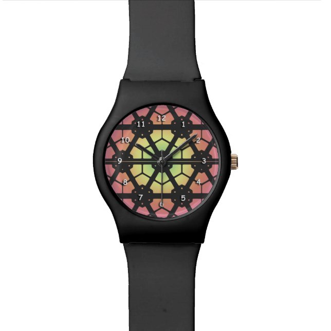 Montre - Design en verre pilé (Fermer)