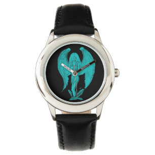 Montre Design noir et vert Angel
