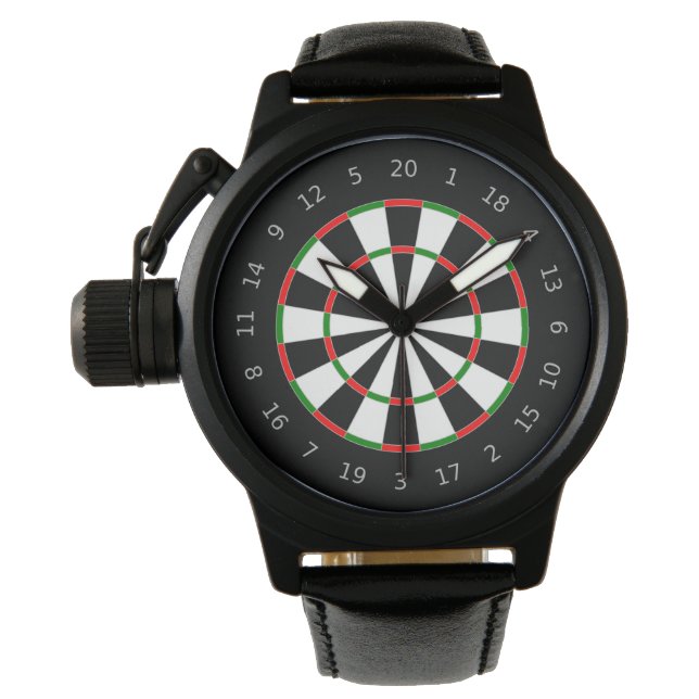 Montre Design traditionnel Dartboard Sports (devant)