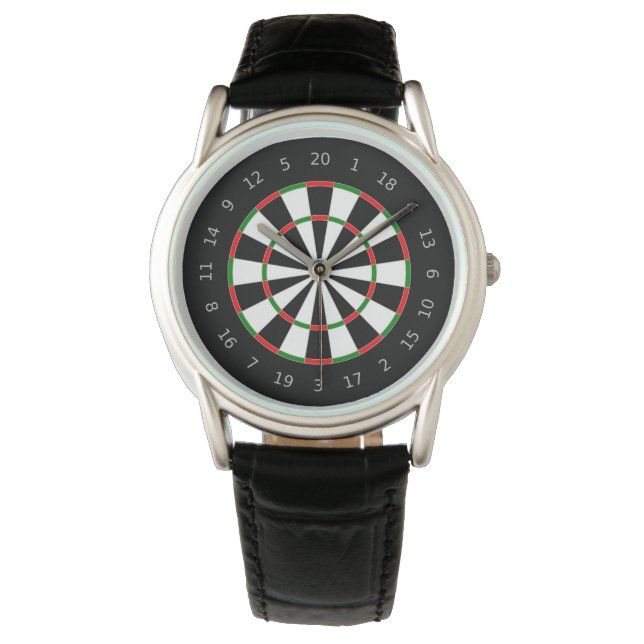 Montre Design traditionnel Dartboard Sports (devant)