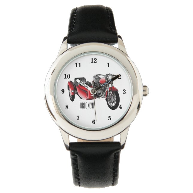Montre dessin animé de la moto Sidecar (devant)