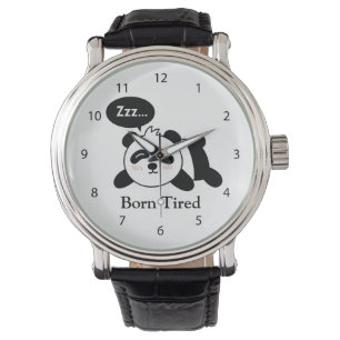 Montre Dessin animé drôle de panda mignon endormi