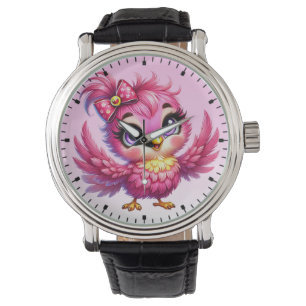 Montre Dessin animé drôle d'oiseau Sublimation-56342