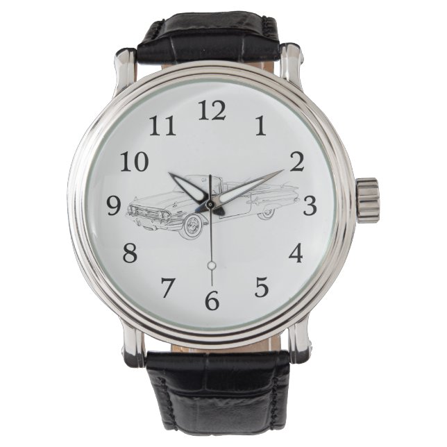 Montre Dessin convertible classique 1960 Chevy Impala (devant)