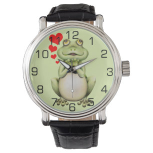 Montre Dessin d'amour de grenouille