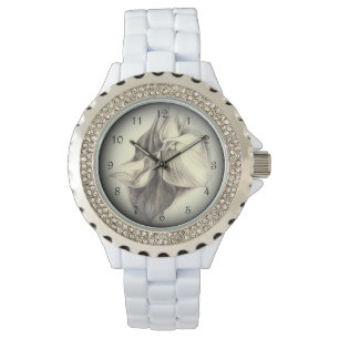 Montre Dessin de zantedeschias