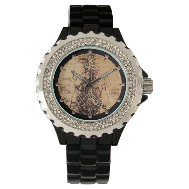 Montre Dessin du parchemin Torso féminin (devant)