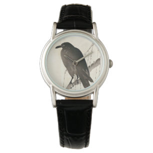 Montre Dessin japonais d'un corbeau