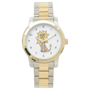 Montre dessin mignon lion enfants retro safari jungle ani