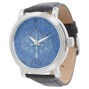 Montre Détail de mosaïque bleue, Allemagne