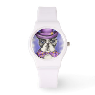 Montre Détective Purple Boston Terrier