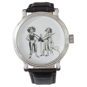 Montre Deux femmes aux cheveux bouclés
