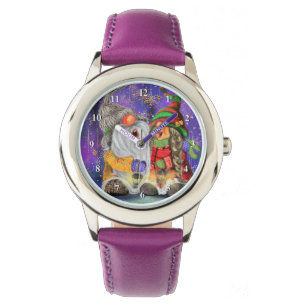 Montre Deux Gnomes Enchaînés chantant Bonne Chanson De No