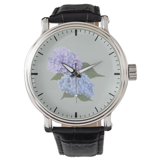 Montre Deux Hydrangea Lavender et Blue (devant)