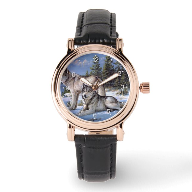 Montre Deux loups de l'Arctique (Recto)