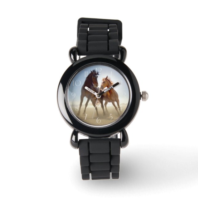 Montre Deux oiseaux sauvages dans le désert (Recto)