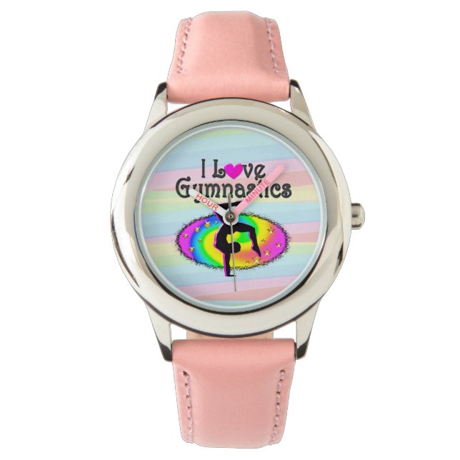 MONTRE DÉVELOPPER I LOVE GYMNASTICS DESIGN (devant)