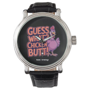 Montre Devine quoi ? Un derrière de poulet ! Design amusa