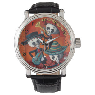 Montre Diaz de Los Muertos Skeleton Mariachi Trio