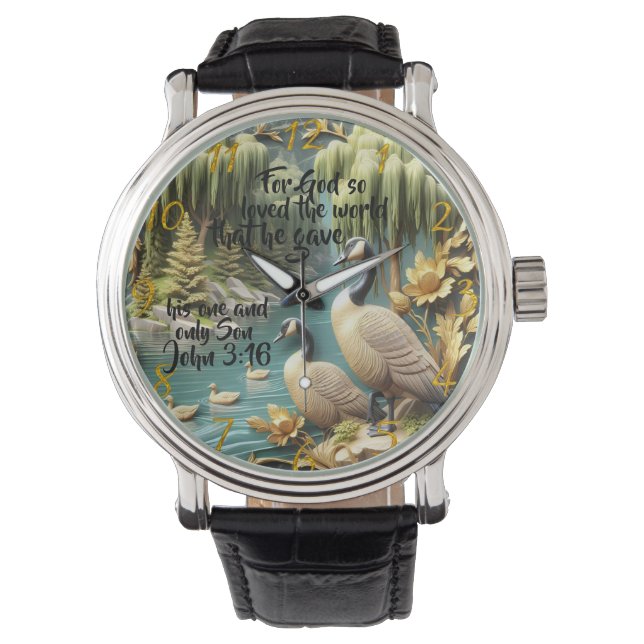 Montre Dieu a tant aimé le monde (devant)