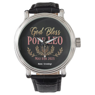 Montre Dieu bénisse le pape Léo Célébrer le nouveau pape