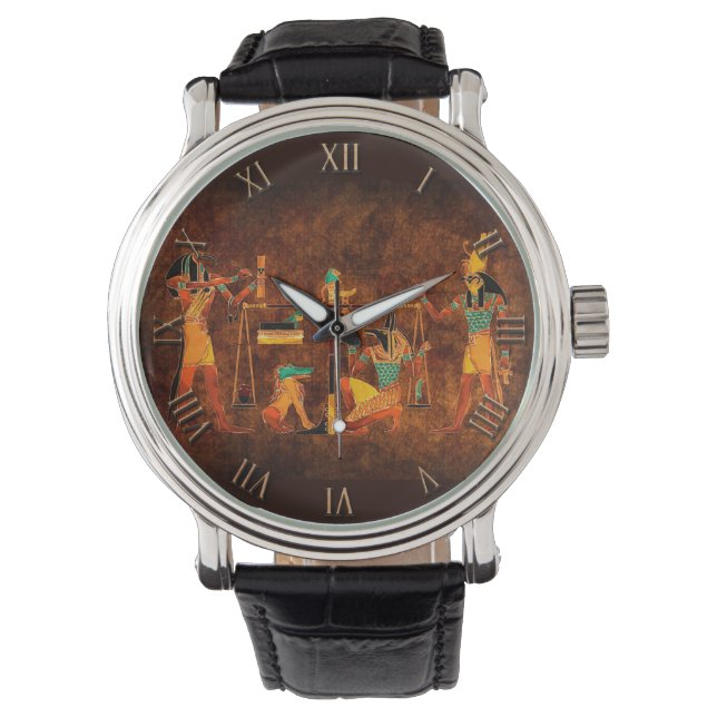 Montre Dieux égyptiens antiques (devant)