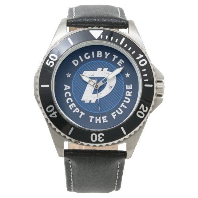 Montre Digibyte l'avenir est ici (devant)